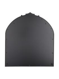 Barock-Wandspiegel Saida mit schwarzem Metallrahmen, Rahmen: Metall, beschichtet, Rückseite: Mitteldichte Holzfaserpla, Spiegelfläche: Spiegelglas, Schwarz, B 90 x H 100 cm