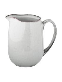 Brocca da latte fatta a mano Nordic Sand, 1 L, Gres, Grigio-, tonalità beige, Larg. 17 x Alt. 16 cm