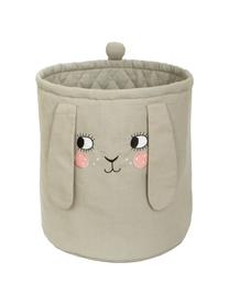 Cesto Bunny, Rivestimento: 100% cotone, Grigio, rosa, Ø 35 x Alt. 40 cm
