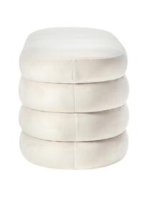 Fluwelen bank Alto, Bekleding: fluweel (100% polyester) , Frame: massief grenenhout, multi, Fluweel crèmewit, B 110 x H 47 cm