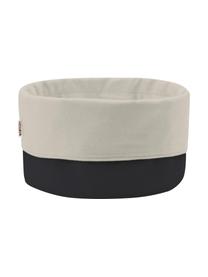 Corbeille à pain design Helga Duo, Coton, Beige, noir, Ø 23 cm