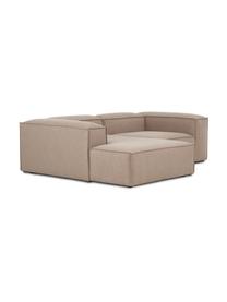 Divano angolare componibile Lennon, Rivestimento: 100% poliestere Con 115.0, Struttura: legno di pino massiccio, , Piedini: plastica, Tessuto marrone, Larg. 238 x Prof. 180 cm, chaise-longue a sinistra