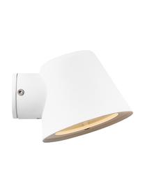 Outdoor wandlamp Aleria in wit, Lampenkap: gecoat metaal, Gebroken wit, B 12 cm x H 11 cm