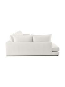 XL-Ecksofa Tribeca, Bezug: Polyester Der hochwertige, Gestell: Massives Kiefernholz, Füße: Massives Buchenholz, lack, Webstoff Beige, B 405 x T 228 cm, Eckteil links