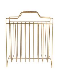 Zeitschriftenhalter Maud, Metall, lackiert, Goldfarben, B 43 x H 36 cm