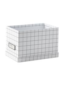 Opbergdozen Kristina, 2 stuks, Doos: massief, gelamineerd kart, Wit, B 22 cm x H 15 cm