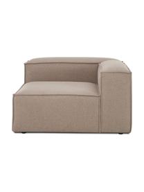 Módulo de esquina sofá Lennon, Tapizado: 100% poliéster Alta resis, Estructura: madera de pino maciza, ma, Patas: plástico, Tejido marrón, An 119 x F 119 cm, chaise longue izquierda