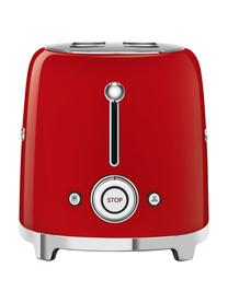 Kompakt Toaster 50's Style, Edelstahl, lackiert, Rot, glänzend, B 31 x H 20 cm