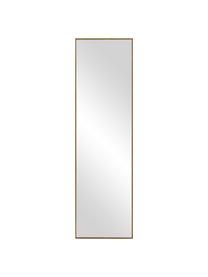 Eckiger Wandspiegel Avery mit braunem Eichenholzrahmen, Rahmen: Eichenholz, FSC-zertifizi, Spiegelfläche: Spiegelglas, Eichenholz, B 40 x H 140 cm