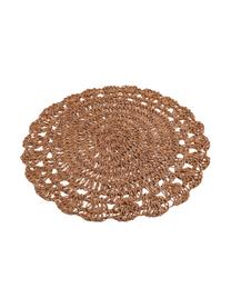Runde Tischsets Chocolate aus Papierfasern, 6er-Set, Papierfasern, Brauntöne, Beigetöne, Ø 38 cm