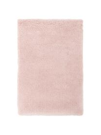 Tappeto morbido a pelo lungo rosa Leighton, Retro: 70% poliestere, 30% coton, Rosa, Larg. 80 x Lung. 150 cm (taglia XS)