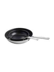 Bratpfannen KitchenAid mit Antihaftbeschichtung, 2er-Set, Edelstahl, Silberfarben, Schwarz, Ø 20 cm, Ø 28 cm