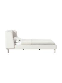 Lit matelassé Luma, Tissu beige clair, larg. 140 x long. 200 cm
