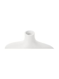 Vase Organic Curves in organischer Form, Polyresin, Weiß, B 18 x H 21 cm