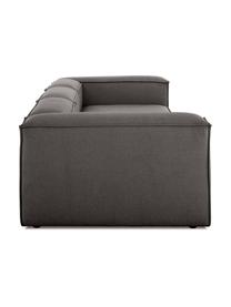 Sofá modular Lennon (4 plazas), Tapizado: 100% poliéster Alta resis, Estructura: madera de pino maciza, ma, Patas: plástico, Tejido gris antracita, An 327 x F 119 cm