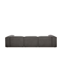 Modulares Sofa Lennon (4-Sitzer) in Anthrazit, Bezug: 100% Polyester Der strapa, Gestell: Massives Kiefernholz, FSC, Webstoff Anthrazit, B 327 x T 119 cm