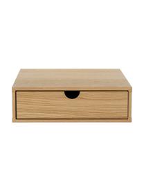 Table de chevet murale en bois, avec tiroir Farsta, Panneau en fibres de bois à densité moyenne avec placage en bois de chêne, certifié FSC®, Bois, larg. 40 x haut. 15 cm