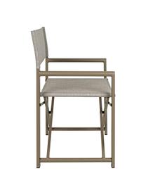 Klappbarer Gartenstuhl Taylor, Sitzfläche: Kunststoff (610 g/m²), Gestell: Aluminium, pulverbeschich, Grau, Kaffeebraun, Silberfarben, B 48 x T 56 cm