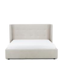 Čalouněná postel s úložným prostorem Star, Béžová, Š 200 cm, D 200 cm