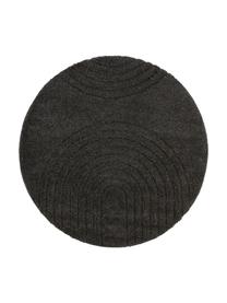 Alfombra redonda de pelo largo Norwalk, 100% polipropileno, Gris antracita, Ø 160 (Tamaño L)