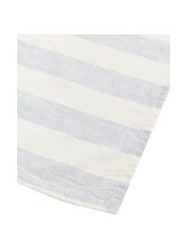 Obrus z bawełny Strip, 100% bawełna, Niebieski, biały, Dla 4-6 osób (S 140 x D 200 cm)