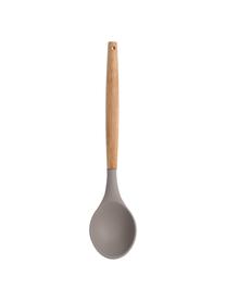 Kooklepel Silico, Kunststof, hout, Grijs, helder hout, L 32 cm