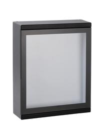 LED-Außenwandleuchte Cadra mit Hausnummer, Schwarz, B 16 x H 20 cm