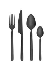 Set 16 posate per 4 persone Stella, Acciaio inossidabile

Le posate sono realizzate in acciaio inossidabile. È quindi durevole, non arrugginisce ed è resistente ai batteri, Nero opaco, 4 persone (16 pz)