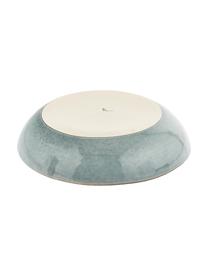 Saladier artisanal Nordic Sea, Ø 34 cm, Grès cérame, Tons gris et bleus, Ø 34 x haut. 8 cm