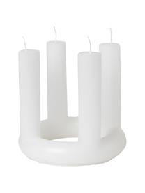 Adventskerze Lucia, Wachs, Weiß, Ø 20 x H 18 cm