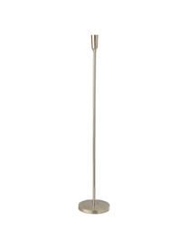 Candelabro de suelo grande Vela, Metal recubierto, Plateado, Ø 3 x Al 81 cm