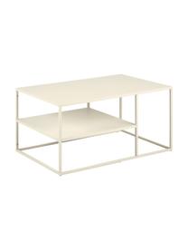Table basse en métal Neptun, Métal, revêtement par poudre, Beige, larg. 90 x prof. 60 cm