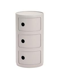 Caisson design 3 modules Componibili Bio, 100 % biopolymère issu de matières premières renouvelables, Beige, mat, Ø 32 x haut. 59 cm