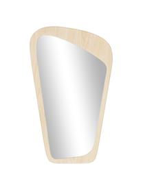 Wandspiegel May in Beige, Rahmen: Holz- Optik, Rückseite: Mitteldichte Holzfaserpla, Spiegelfläche: Spiegelglas, Helles Holz,Beige, B 40 x H 67 cm