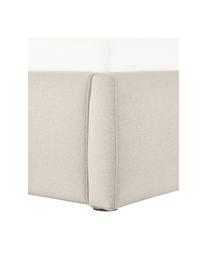 Letto imbottito Cloud, Rivestimento: tessuto finemente struttu, Tessuto beige scuro, Larg. 140 x Lung. 200 cm