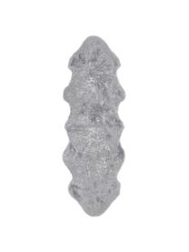 Tapis en peau de mouton lisse Oslo, Gris clair, larg. 60 x long. 180 cm