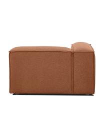 Eckmodul Lennon, Bezug: 100 % Polyester Der strap, Gestell: Massives Kiefernholz FSC-, Füße: Kunststoff, Webstoff Nougat, B 119 x T 119 cm, Eckteil links