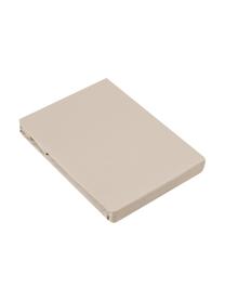 Prześcieradło z gumką z satyny bawełnianej Comfort, Taupe, S 90 x D 200 cm