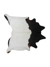 Alfombra de piel bovina Otto, Piel bovina, Negro, blanco, Piel bovina única 975, 160 x 180 cm