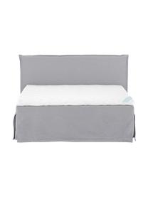 Letto boxspring premium Violet, Materasso: a molle insacchettate a 7, Piedini: legno di faggio massiccio, Grigio, 200 x 200