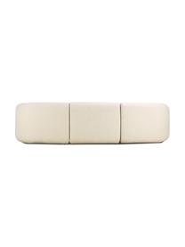 Divano angolare componibile Sofia, Rivestimento: 100% polipropilene Con 23, Struttura: legno di pino massiccio, , Piedini: plastica, Tessuto bianco crema, Larg. 278 x Prof. 174 cm, chaise-longue a sinistra