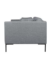 Sofá Emma (3 plazas), Tapizado: poliéster Alta resistenci, Estructura: madera de pino macizo con, Patas: metal con pintura en polv, Tejido gris oscuro, An 227 x F 100 cm