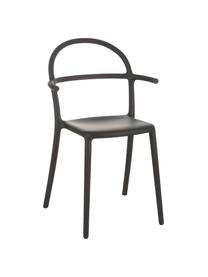 Zwarte kunststoffen stoelen Generic, 2 stuks, Gemodificeerd polypropyleen, Zwart, B 52  x D 51 cm