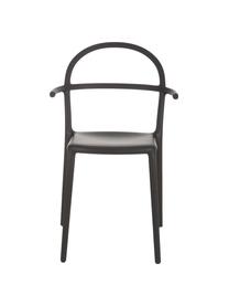 Zwarte kunststoffen stoelen Generic, 2 stuks, Gemodificeerd polypropyleen, Zwart, B 52  x D 51 cm