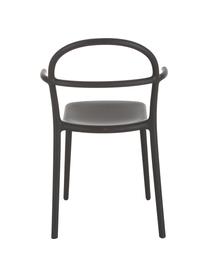 Zwarte kunststoffen stoelen Generic, 2 stuks, Gemodificeerd polypropyleen, Zwart, B 52  x D 51 cm