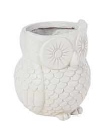 Großer Pflanztopf Owl, Kunststoff, Gebrochenes Weiß, Ø 35 x H 31 cm