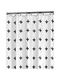 Zasłona prysznicowa Kenzie, Biały, czarny, S 180 x D 200 cm