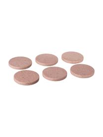 Set 6 sottobicchieri in terrazzo alla veneziana Rona, Terrazzo alla veneziana, Rosa, Ø 10 cm