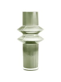 Transparente Glas-Vase Rilla mit Grünschimmer, Glas, Grün, Ø 9 x H 32 cm