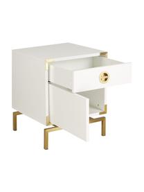 Table de chevet blanche Elegance, Blanc